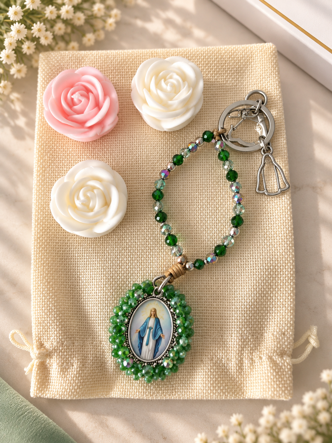 Denario Virgen Milagrosa Esmeralda